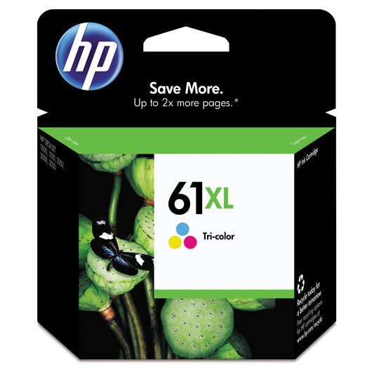 HP 61XL High-Yield Tri-Color Ink Cartridge (CH564WN)