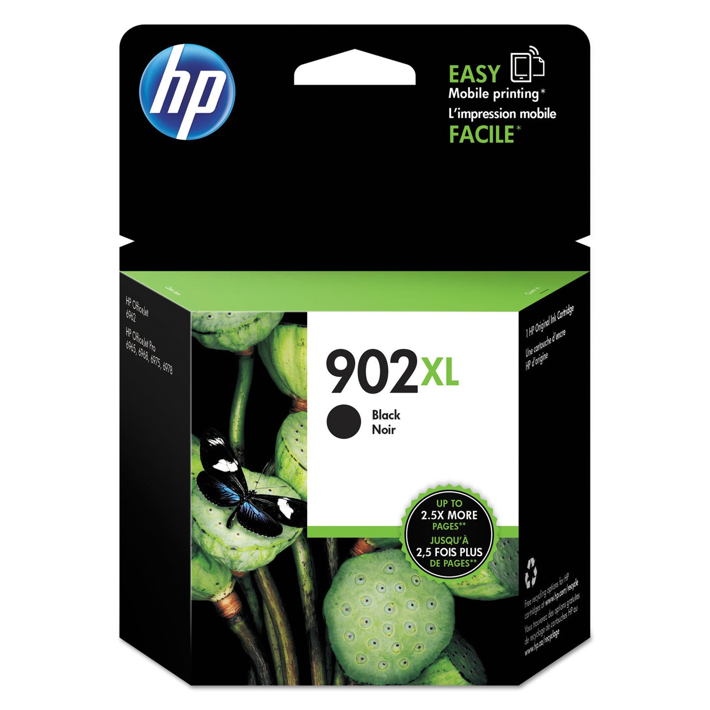 HP 902XL High-Yield Black Ink Cartridge (T6M14AN)