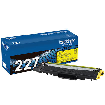 Brother Genuine TN-227Y High Yield Toner Cartridge - Yellow