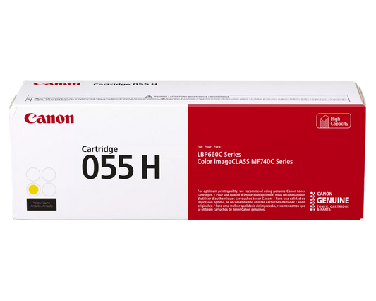 Canon 055 H Yellow Toner Cartridge (High Capacity) (3017C001)