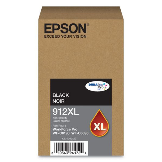 Epson DURABrite Ultra T912XL High Yield Ink Cartridge - Black