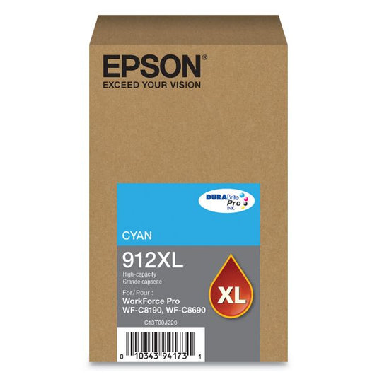 Epson DURABrite Ultra T912XL High Yield Ink Cartridge - Cyan