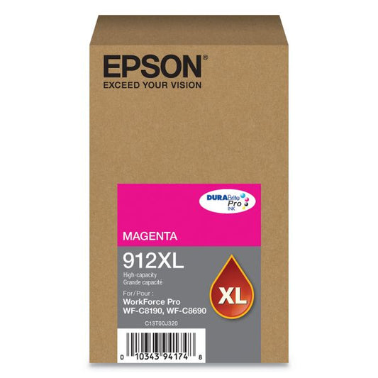 Epson DURABrite Ultra T912XL High Yield Ink Cartridge - Magenta