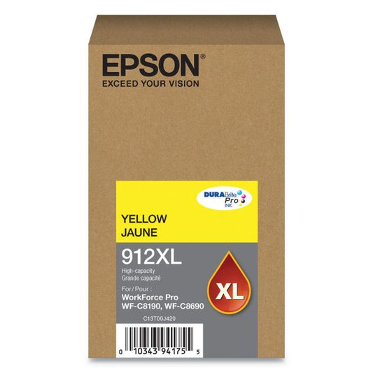 Epson DURABrite Ultra T912XL High Yield Ink Cartridge - Yellow