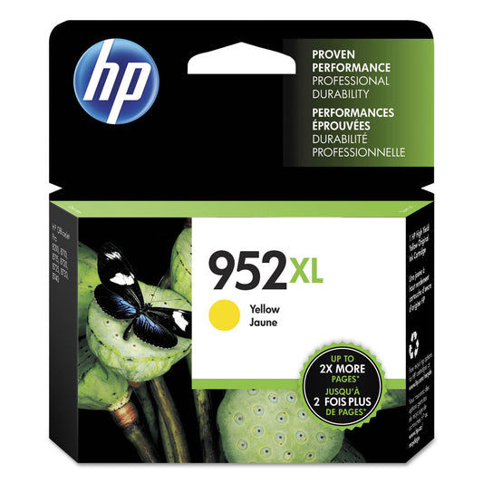 HP 952XL High-Yield Yellow Ink Cartridge (L0S67AN)