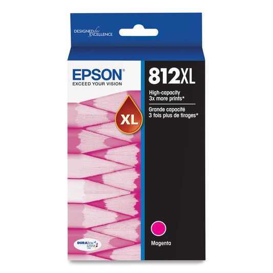 Epson T812XL DURABrite Ultra High-Yield Ink Cartridge - Magenta (T812XL320-S)