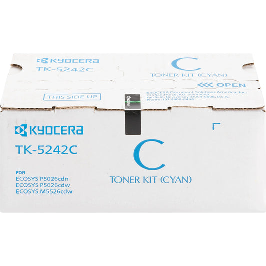 Kyocera TK-5242C Cyan Toner Cartridge (High Yield - 3,000 Pages)