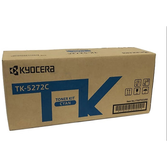 Kyocera TK-5272C Cyan Toner Cartridge (High Yield - 6,000 Pages)
